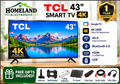 Transform Your Viewing Experience with the TCL 43 Inch 4K Ultra HD Smart TV