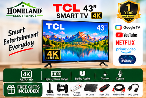 Transform Your Viewing Experience with the TCL 43 Inch 4K Ultra HD Smart TV