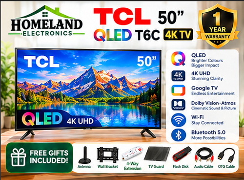 Unleash Your Home Entertainment with the TCL 50" QLED Smart TV